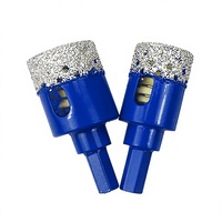 Kit de forets diamantés brasés sous vide pour la découpe de carreaux, avec éponge de refroidissement intégrée pour céramique, verre, marbre, granit