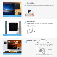 Amplificado HD de la antena de TV Digital con 50 millas de soporte 4k HD 1080p gratis canales locales