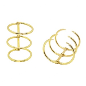 ห่วงโลหะสีทองสามวง ขนาด 2.5x25x40 มม. สำหรับใส่กระดาษปฏิทินแบบถอดได้ - Product Image 4