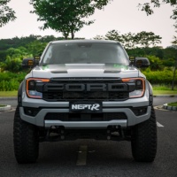 Support de lampe double pour montant A en alliage AlMg noir, compatible DIY, pour décoration tout-terrain Ford Ranger 2022-2025