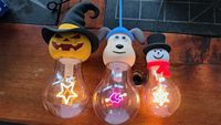 Bombilla LED de Filamento Edison ST64 Vintage, Base de Rosca E26 E27, Diseño de Filamento Personalizado, Bombilla Decorativa, Compatible con Patrones Navideños