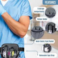 Sac de ceinture médical pour infirmière, organiseur avec rangement utilitaire pour stéthoscopes, bandages, ciseaux