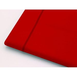 ผ้าปูที่นอนแบบเรียบ 200x300 ซม. ผ้าฝ้าย 100% สีแดง สำหรับเตียงขนาดฝรั่งเศส - Product Image 2