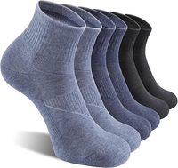 Chaussettes de sport pour hommes, en tricot, rembourrées, antidérapantes, respirantes, pour la course à pied, pour l'automne