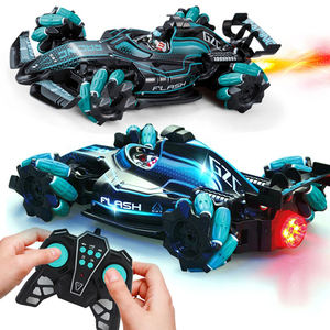 Juguete de coche de <span class=keywords><strong>Radiocontrol</strong></span> con luz y sonido, vehículo rodante de control remoto, coche de carreras acrobático con pulverización, 360 - Product Image 1