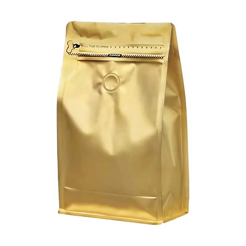卸売メーカー卸売一方向バルブプラスチック包装袋環境に優しいコーヒーバッグパッケージバルブ付きコーヒー用