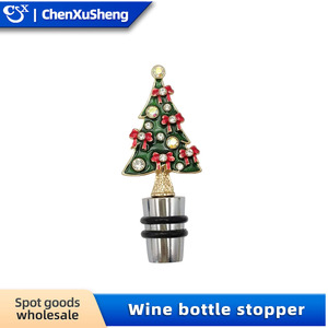 Christmas Wine Stopper Plastic Bottle Sealer With Santa Snowman Design For Wine Beverage Bottles - Product Image 4