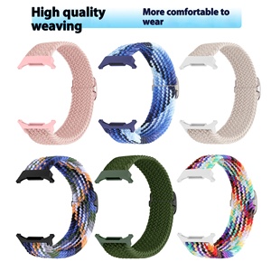 Bracelet de montre tressé en nylon réglable 47 mm, bracelet sport respirant tissé pour Samsung <span class=keywords><strong>Galaxy</strong></span> 7 8 Ultra - Product Image 4