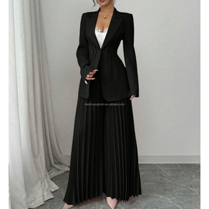 Completo da Ufficio su Misura a Due Pezzi per Donne, Tailleur con Pantaloni Plissettati per Carriera e Business - Product Image 6