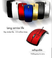 Souris optique pliable sans fil 2.4G, Logo personnalisé, pour cadeau, première vente aux enchères, maison, ordinateur de bureau, pc portable