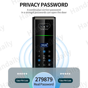 Handaily Video intercom tuya Palm tĩnh mạch cửa thông minh khóa cửa thông minh khóa mật khẩu vân tay cerradadas cho cổng chính - Product Image 4