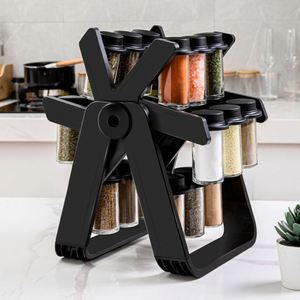 Countertop Multifunctional Spice Organizer Rotatable Seasoning Holder Plastic Kitchen Spice Rack - Product Image 4