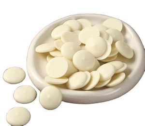 Wholesale <strong>Chocolate</strong> Ingredients Special for Baking Meltable <strong>Button</strong> Shaped <strong>White</strong> <strong>Chocolate</strong> - Product Image 1