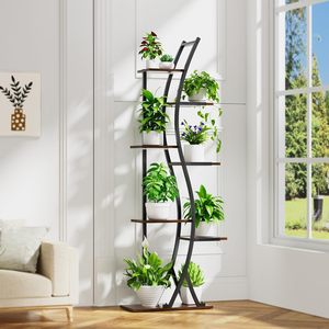 Support de plante d'<span class=keywords><strong>intérieur</strong></span> avec lumières de culture, <span class=keywords><strong>étagère</strong></span> de présentation en métal sur roulettes pour <span class=keywords><strong>plantes</strong></span> et fleurs - Product Image 2