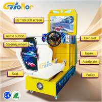 Kids Outrun Machine à pièces Centre commercial d'amusement Simulateur de course de voitures Machine de jeu Jeu vidéo
