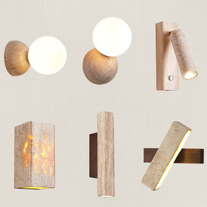 Giá bán buôn rất nhiều phong cách vòng Trăng Đá nhìn LED hiện đại travertine Đèn tường - Product Image 2