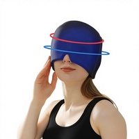 Chapeau de soulagement des migraines Warmice, enveloppe de gel froid/chaud pour la tête, masque pour les yeux et les maux de tête