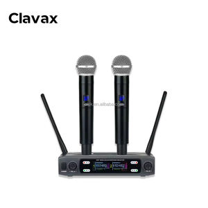 Clavax CLPM-<span class=keywords><strong>K2</strong></span> Atacado Sistema De Microfone Sem Fio VHF com Redução De Ruído 50 Metros De Trabalho Faixa Made In China - Product Image 1