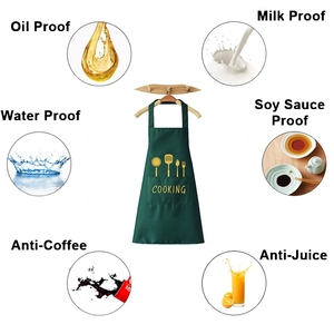 Wholesale Cheap <strong>Custom</strong> Logo <strong>Printed</strong> Simple Adult <strong>Work</strong> Waterproof <strong>Apron</strong> Kitchen Cooking Cleaning Chef <strong>Apron</strong> - Product Image 6
