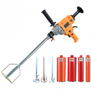 Mélangeur à main à vitesse réglable mélangeur Portable pour poudre de peinture de ciment à la chaux perceuse d'avion de mélange <span class=keywords><strong>électrique</strong></span> - Product Image 1