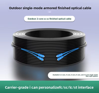 Cable Óptico Monomodo Blindado para Exteriores de Cuatro Hilos SC-SC-FC-LC-ST GYXTW + CONECTOR SC