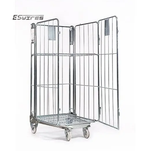 Kim Loại cuộn lồng <span class=keywords><strong>container</strong></span> 1 cửa Linen Xe đẩy giỏ hàng sử dụng cuộn <span class=keywords><strong>container</strong></span> cho giặt bệnh viện - Product Image 2