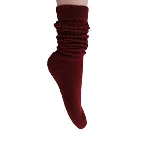 Chaussettes hautes amples pour femmes DB, 3 paires, taille unique, convient aux pointures 5 à 10, chaussettes d'hiver rouges en tricot avec fonction absorbante de la transpiration - Product Image 5
