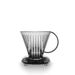 Cafetera de goteo de plástico Clever Pour Over de 300 ml, trapezoidal, gris translúcido, personalizable, de Eastman, para el desayuno en hoteles. - Product Image 1