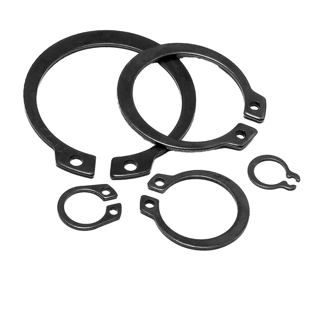 Black Oxide Coating Retaining Rings for Shafts DIN471 Din 471 65Mn Spring Carbon Steel Retaining External Circlips Rings
