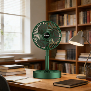 Super Mini <b>Desk</b> Fan Rechargeable USB Portable <b>Foldable</b> Silent DC Motor For Home Student Dormitories - Product Image 2