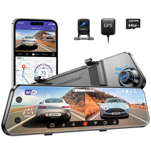 AZDOME PG17 MAX 4K 11,8 Zoll Touchscreen Dashboard Kamera GPS Wifi <span class=keywords><strong>DVR</strong></span> <span class=keywords><strong>Recorder</strong></span> Auto Dash Cam Videokamera Heck Auto Black Box - Product Image 1