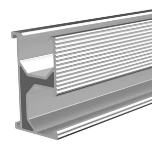 Jelas Anodized Aluminium Pemasangan Rel Panel Tenaga Surya/Solar Panel Rak Rail