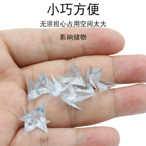 Protectores de Esquinas Transparentes a Prueba de Polvo, de PVC Poligonal, 2000 Piezas por Paquete, para Armarios y Almacenamiento - Product Image 1