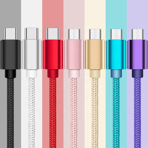 Cable <span class=keywords><strong>Micro</strong></span> <span class=keywords><strong>USB</strong></span> de carga rápida, Cable trenzado de nailon OD5.0, 2.4A, 1m, 2m, 3m - Product Image 6