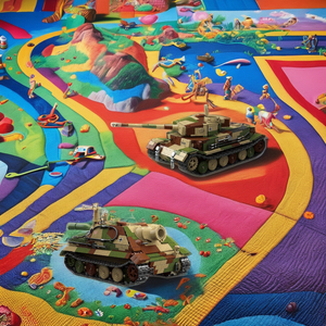 Tanque militar modelo rompecabezas juguete ejército guerra camión Panzer <span class=keywords><strong>Mini</strong></span> juegos de bloques de construcción niños ladrillos de plástico DIY Kit - Product Image 3
