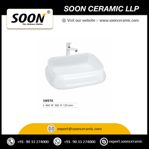 Lavabo de cerámica de alta calidad, lavabo de un solo orificio para el hogar y la Oficina, fregadero de lavado a mano para exportación - Product Image 4
