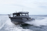 Bateau de pêche sportif Speed Fish Cabin Cruiser avec moteur hors-bord, 35-40 nœuds, capacité de 8 passagers, longueur de 7,5 m