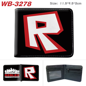 Cartera Roblox de Material PU, 11.5x9.5x2cm, Diseño de Dibujos Animados Impresos, Cierre Plegable, Unisex, a la Moda - Product Image 4