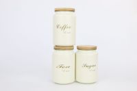 Factory Wholesale Coffee Sugar Tea Storage Jars Food Storage Canister Set Kitchen Tea Coffee Sugar Containers Set