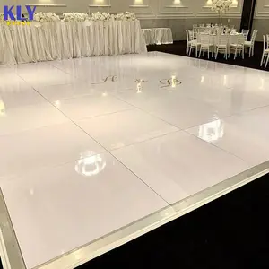 Portable White Wooden Dance Floor Out Wedding Stage Floor For Wedding Party Decoration