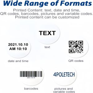 <span class=keywords><strong>Imprimante</strong></span> jet d'<span class=keywords><strong>encre</strong></span> portable 25,4 mm à prix abordable pour le marquage de dates, codes de lots et codes QR, idéale pour l'impression de logos sur boîtes et bouteilles - Product Image 4
