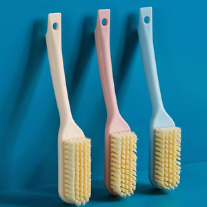 <b>Shoe</b> Brush <b>Soft</b> Nylon Bristle With Hanging Loop For Cleaning <b>Shoes</b> Household Use Beige Pink Blue - Product Image 3