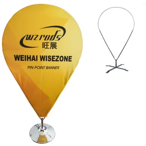 Weihai WZRODS Suppliers House Advertising Flag Pole High Quality Pin-point Shape Banner For Outdoor Display