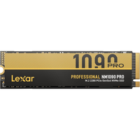 Lexar NM1090 PRO PCIe 5.0 NVMe M.2 2280 SSD Profesional Internal SSD dengan kecepatan baca hingga 14.000MB/s dan kecepatan tulis 10.000MB/s.