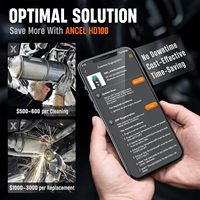 Herramienta de Diagnóstico Diésel Ancel HD100 DPF Reset, Escáner OBD2 para Camiones de Trabajo Pesado, Compatible con Cummins y Caterpillar
