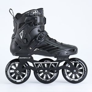 <span class=keywords><strong>Pattini</strong></span> a Rotelle Roselle all'Ingrosso a 3 Ruote in PVC, Modello XT-3 per Pattinaggio di Velocità, su Strada, per Uomo e Donna Adulti - Product Image 1