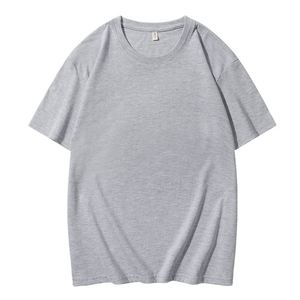 Camisetas Personalizadas OEM Unisex 100% Algodón Blanco Sólido Casual de Manga Corta y Corte Holgado 180 Gramos - Product Image 4