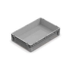 NEXIT Heavy-Duty Nestable and Foldable <b>Plastic</b> <b>Crates</b> 600x400x120 Foldable Container with Mesh Style PP Material for <b>Storage</b> - Product Image 1