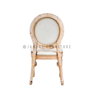 Nhà máy trực tiếp mộc mạc tổ chức sự kiện gỗ limewash Stackable vua Louis ghế đám cưới - Product Image 5