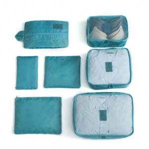 2025 vente chaude 7 pièces ensembles de sacs de voyage cubes d'emballage différentes tailles Ripstop voyage bagages emballage organisateurs sac ensemble - Product Image 2
